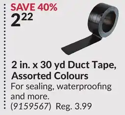 Princess Auto 2 in. x 30 yd Duct Tape offer