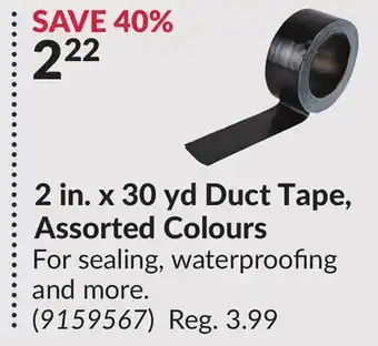 Princess Auto 2 in. x 30 yd Duct Tape offer