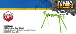 Princess Auto EVERGEAR 330 lb Mitre Saw Stand offer