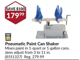 Princess Auto Pneumatic Paint Can Shaker Mixes offer