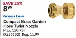 Princess Auto Compact Brass Garden Hose Twist Nozzle offer