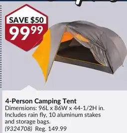 Princess Auto 4-Person Camping Tent offer