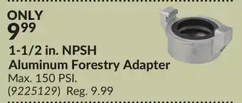 Princess Auto 1/2 in. NPSH Aluminum Forestry Adapter offer