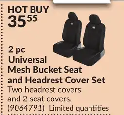 Princess Auto 2 pc Universal Mesh Bucket Seat and Headrest Cover Set offer