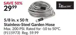 Princess Auto 5/8 in. x 50 ft Stainless-Steel Garden Hose offer
