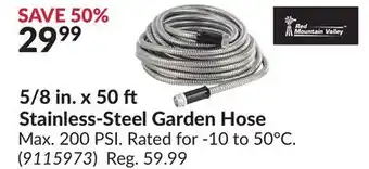 Princess Auto 5/8 in. x 50 ft Stainless-Steel Garden Hose offer
