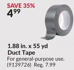 Princess Auto 1.88 in. x 55 yd Duct Tape offer