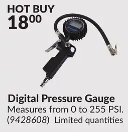 Princess Auto Digital Pressure Gauge Measures offer
