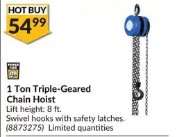 Princess Auto 1 Ton Triple-Geared Chain Hoist offer