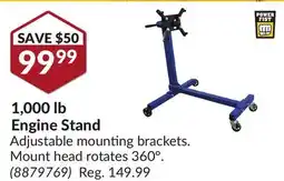 Princess Auto 1, 000 lb Engine Stand offer