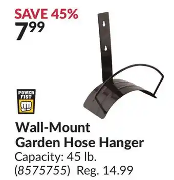 Princess Auto Wall-Mount Garden Hose Hanger offer