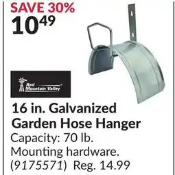 Princess Auto 16 in. Galvanized Garden Hose Hanger offer