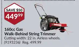 Princess Auto 160cc Gas Walk-Behind String Trimmer offer