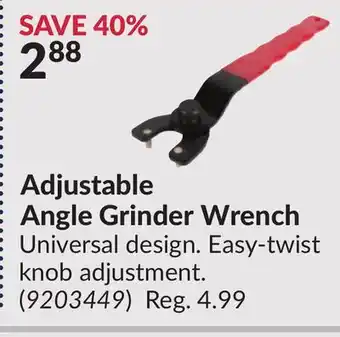 Princess Auto Adjustable Angle Grinder Wrench offer