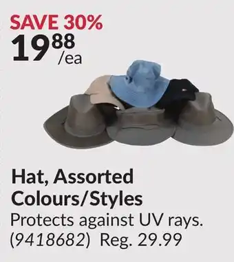 Princess Auto Hat, Assorted Colours/Styles offer