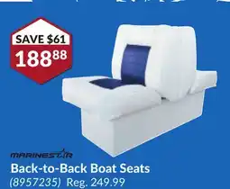 Princess Auto Back-to-Back Boat Seats offer