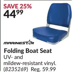 Princess Auto Folding Boat Seat offer