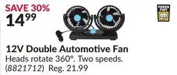Princess Auto 12V Double Automotive Fan offer