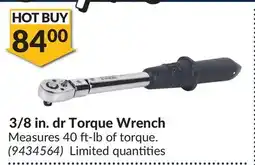 Princess Auto 3/8 in. dr Torque Wrench offer