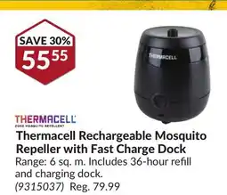 Princess Auto Thermacell Rechargeable Mosquito Repeller with Fast Charge Dock Range offer