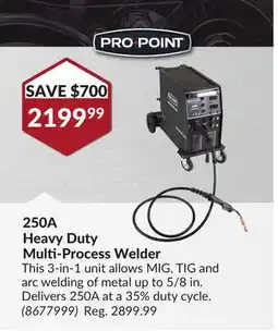 Princess Auto 250A Heavy Duty Multi-Process Welder offer