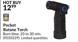 Princess Auto Pocket Butane Torch offer