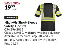 Princess Auto Terra Short Sleeve Safety T-Shirts offer