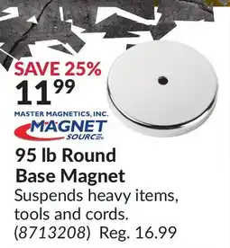 Princess Auto 95 lb Round Base Magnet offer