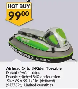 Princess Auto Airhead 1-to 3-Rider Towable offer