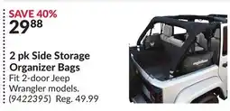 Princess Auto 2 pk Side Storage Organizer Bags offer