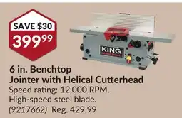 Princess Auto 6 in. Benchtop Jointer with Helical Cutterhead offer