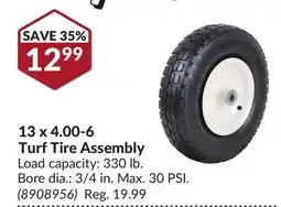 Princess Auto 13 x 4.00-6 Turf Tire Assembly offer