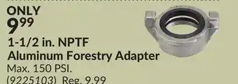 Princess Auto 1-1/2 in. NPTF Aluminum Forestry Adapter offer