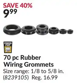 Princess Auto Power Fist 70 pc Rubber Wiring Grommets offer