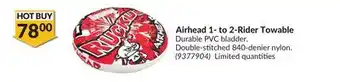 Princess Auto Airhead 1-to 2-Rider Towable offer