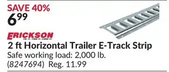 Princess Auto 2 ft Horizontal Trailer E-Track Strip Safe offer