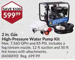Princess Auto 2 in. Gas High-Pressure Water Pump Kit offer