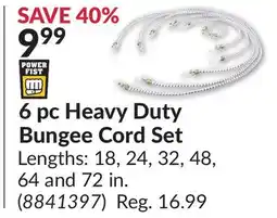 Princess Auto 6 pc Heavy Duty Bungee Cord Set offer