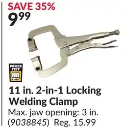 Princess Auto 11 in. 2-in-1 Locking Welding Clamp offer