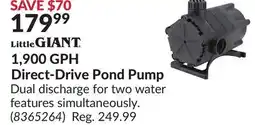 Princess Auto 1,900 GPH Direct-Drive Pond Pump offer