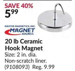 Princess Auto 20 lb Ceramic Hook offer