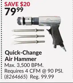 Princess Auto Quick-Change Air Hammer offer