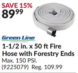 Princess Auto 1-1/2 in. x 50 ft Fire Hose with Forestry Ends offer