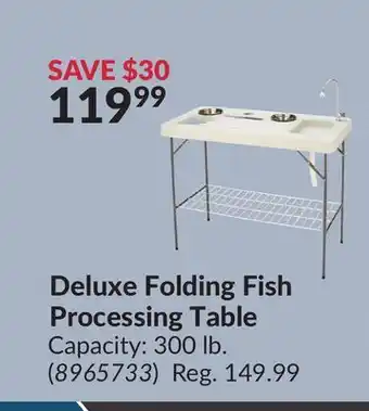 Princess Auto Deluxe Folding Fish Processing Table offer