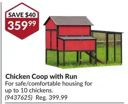 Princess Auto Chicken Coop with Run offer