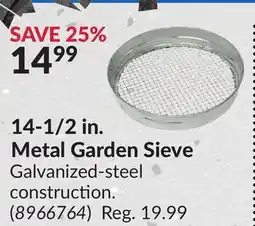 Princess Auto 14-1/2 in. Metal Garden Sieve offer