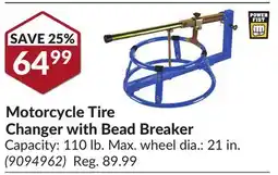 Princess Auto Motorcycle Tire Changer with offer