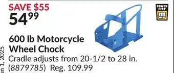 Princess Auto 600 lb Motorcycle Wheel Chock offer