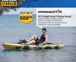 Princess Auto 10 ft Rigid Pedal Fishing Kayak offer