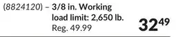 Princess Auto 3/8 in. Working load limit: 2,650 lb offer